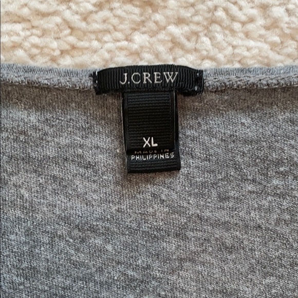 J Crew Grey Long Sleeve Top - Picture 2 of 3
